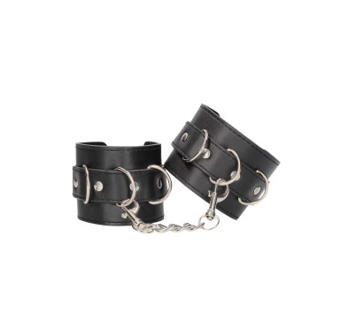 Bonded Leather Hand or Ankle Cuffs - With Adjustable Straps